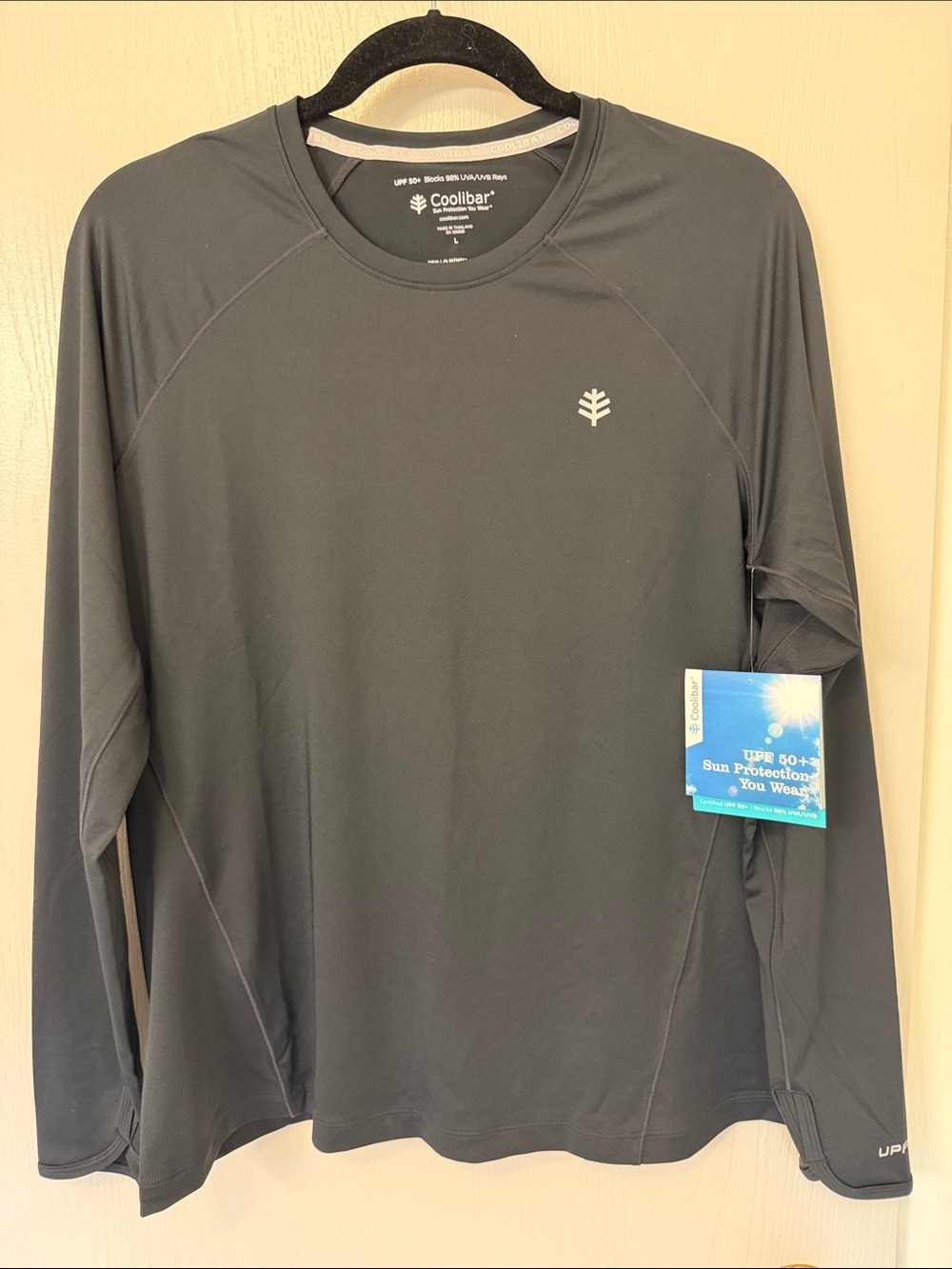 Coolibar Women’s Long-Sleeve Sun Tee - Charcoal